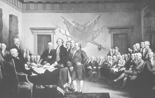 Signing the Declaration of Independence